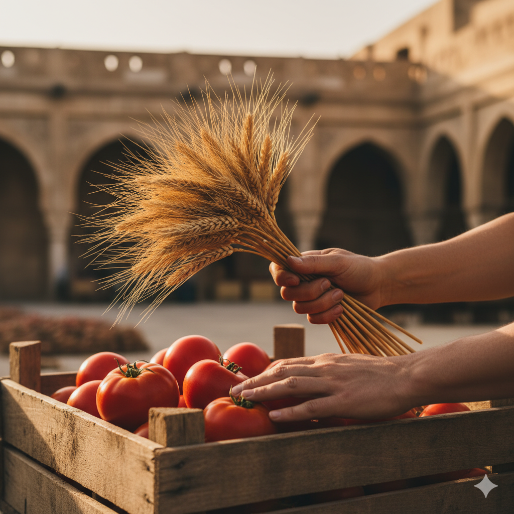 Syrian agriculture — wheat and fresh produce